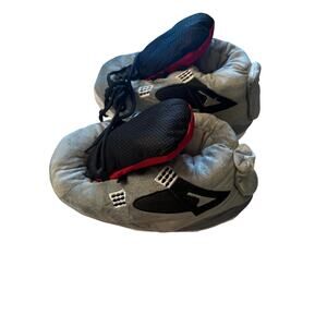 Sneaker Slippers Grey Basketball Shoes Fits Size 6-13 New with Bag